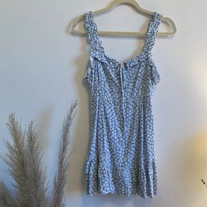 Blue and White Summer Dress - Sweet Pot